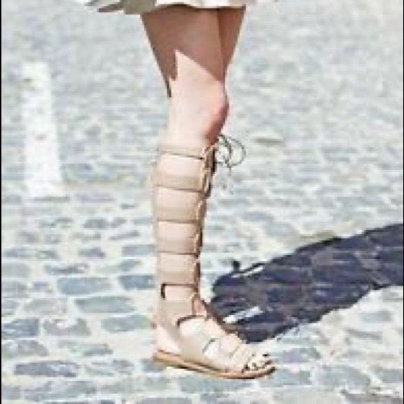 NWT Zara gladiator sandals nude sexy for summer - Picture 5 of 5